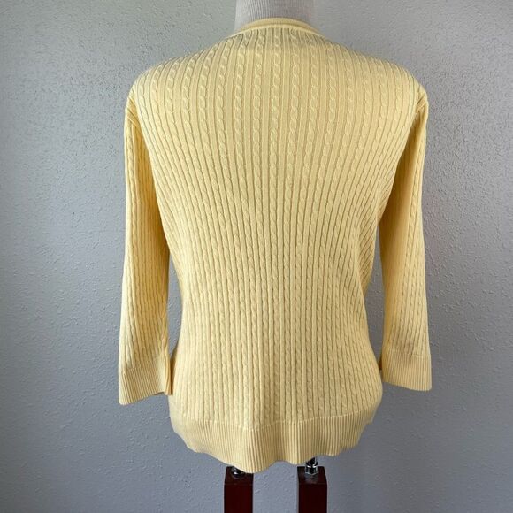 Jeanne Pierre Matching Cardigan and Tan Top Sweater Size M EUC - Picture 5 of 8